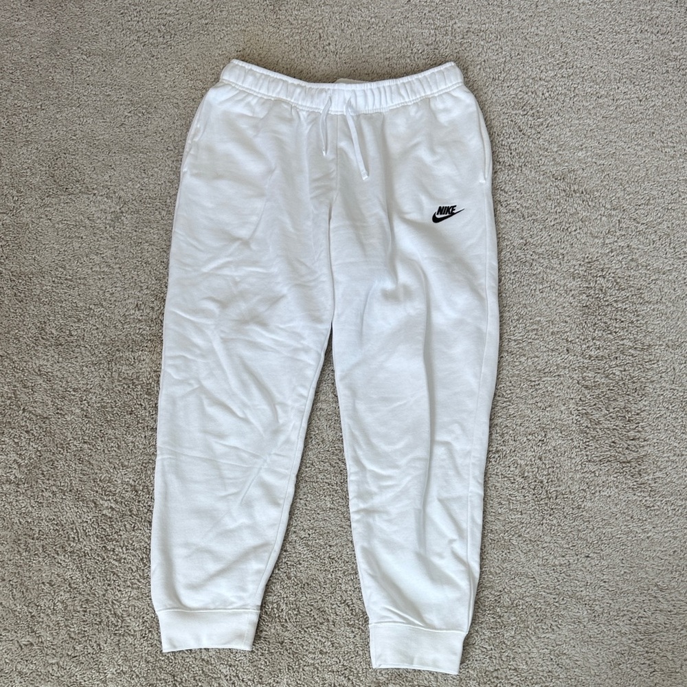 Nike White Sweatpants
